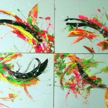 Painting titled "evasion" by Patou.B, Original Artwork