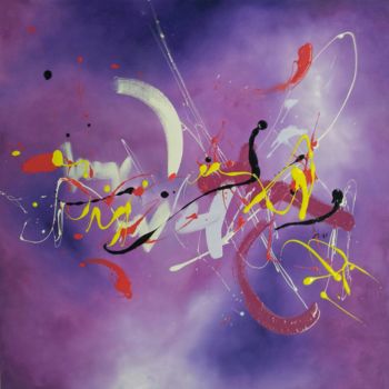 Malerei mit dem Titel "big-bang" von Patou.B, Original-Kunstwerk, Öl