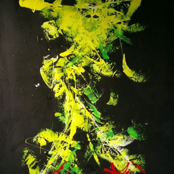 Painting titled "dancer with red sho…" by Patou.B, Original Artwork, Acrylic