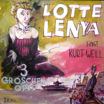 「lotte-lenya.jpg」というタイトルの絵画 Patou Deballonによって, オリジナルのアートワーク, アクリル