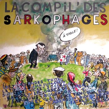 Malerei mit dem Titel "sarkophages.jpg" von Patou Deballon, Original-Kunstwerk, Acryl