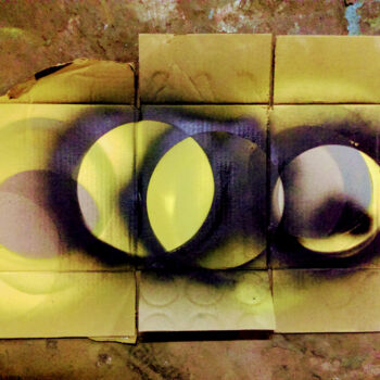 Photographie intitulée "Cercles noirs" par Patric Mouth, Œuvre d'art originale, Photographie numérique
