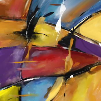 Digital Arts titled "Abstract 1509" by Patric Mouth, Original Artwork, Digital Painting