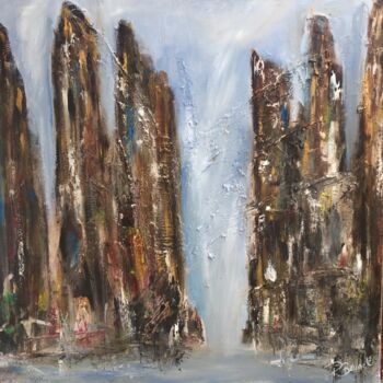 Painting titled "L'empire-36x36.jpg" by Patrice Brunet, Original Artwork, Oil