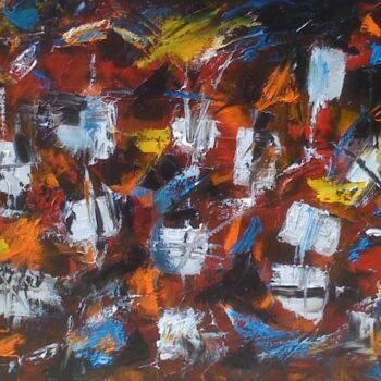 Painting titled "L'orchestre" by Patrice Brunet, Original Artwork