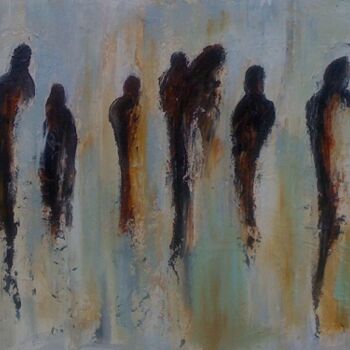 Peinture intitulée "Des gens" par Patrice Brunet, Œuvre d'art originale