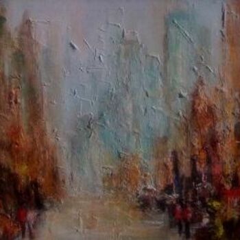 Painting titled "Le retour" by Patrice Brunet, Original Artwork