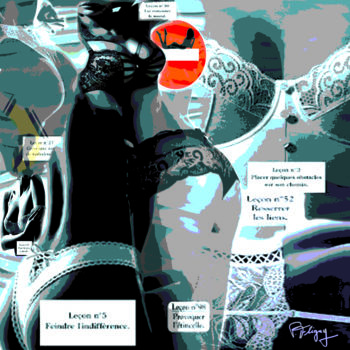 「Aude sexy」というタイトルのデジタルアーツ Patrice Flignyによって, オリジナルのアートワーク, 2Dデジタルワーク