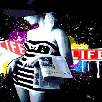 Arte digitale intitolato "fashion life" da Patrice Fligny, Opera d'arte originale, Lavoro digitale 2D