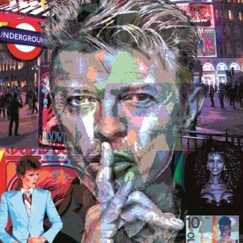 Digital Arts με τίτλο "Bowie mns pop" από Patrice Fligny, Αυθεντικά έργα τέχνης, 3D Μοντελοποίηση