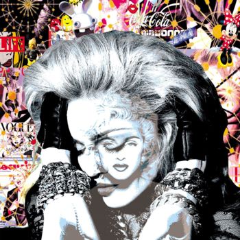 제목이 "Madonna double face…"인 디지털 아트 Patrice Fligny로, 원작, 3D 모델링