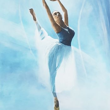 Peinture intitulée "La ballerine aux pi…" par Patrice Fouchard, Œuvre d'art originale, Acrylique