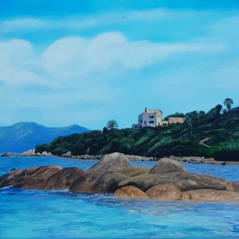 Pintura intitulada "La Plage de Portigl…" por Patrice Fouchard, Obras de arte originais, Acrílico