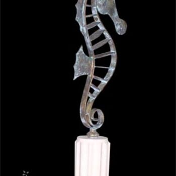 Sculpture intitulée "Hypo d'Or" par Patrice Lecomte, Œuvre d'art originale, Techniques mixtes