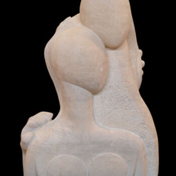 Sculpture intitulée "Sensualité" par Patrice Lecomte, Œuvre d'art originale, Pierre