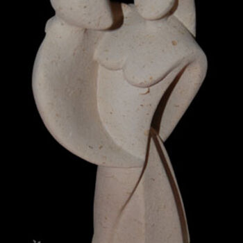 Skulptur mit dem Titel "Dansons" von Patrice Lecomte, Original-Kunstwerk, Stein