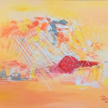 Painting titled "** RAYONNEMENTS **" by Patrice Le Gall, Original Artwork, Acrylic