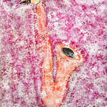 Painting titled "** L'ANONYME **" by Patrice Le Gall, Original Artwork, Watercolor