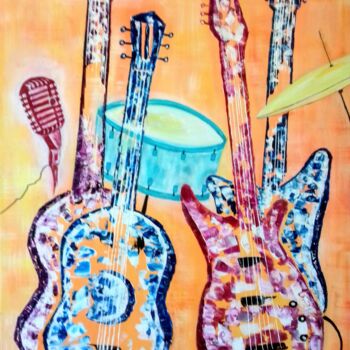 Painting titled "Rock 'n Roll" by Patrice Le Gall, Original Artwork, Acrylic
