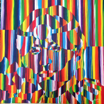 Ζωγραφική με τίτλο "lolo-mon-premier-am…" από Patrice Maestri, Αυθεντικά έργα τέχνης, Λάδι