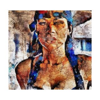 Цифровое искусство под названием "REGARD DE FEMME" - Patrice Vial, Подлинное произведение искусства, Цифровая живопись