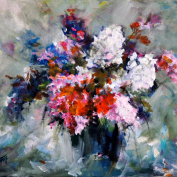 Painting titled "BOUQUET" by Patrice Dubois, Original Artwork, Acrylic