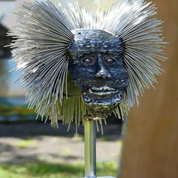 Sculpture titled "Eureka" by Bueno Patrice, Original Artwork, Metals