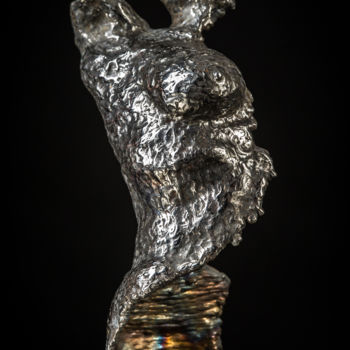 Sculpture titled "Courbe" by Bueno Patrice, Original Artwork, Metals