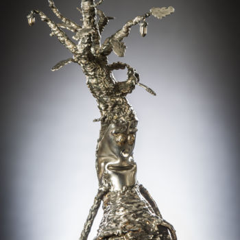 Sculpture titled "Repu" by Bueno Patrice, Original Artwork, Metals