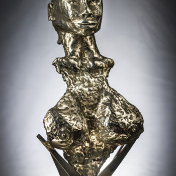 Escultura titulada "L'origine" por Bueno Patrice, Obra de arte original, Metales
