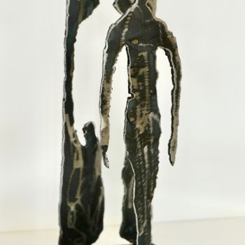 Sculpture titled "To be or not to be" by Patrice Chaland, Original Artwork, Metals