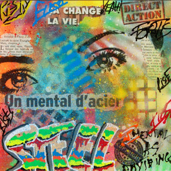 "un mental d'acier" başlıklı Tablo Patrice Chambrier tarafından, Orijinal sanat, Akrilik