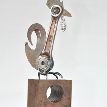 Sculpture intitulée "coq" par Patrice Kauffmann, Œuvre d'art originale