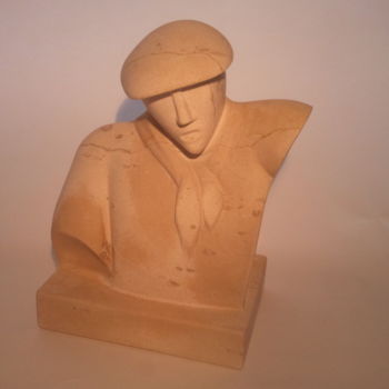 Sculpture titled "Jeune homme basque" by Patrice Kauffmann, Original Artwork