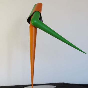 Sculpture titled "twist" by Patrice Kauffmann, Original Artwork, Metals