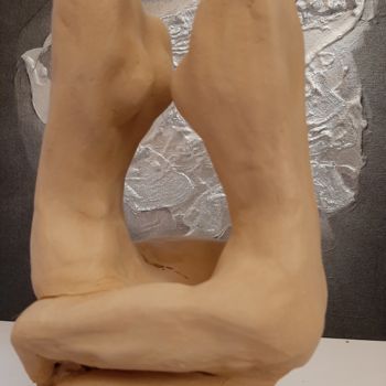 Escultura intitulada "Face à face" por Patrice Poidevin, Obras de arte originais, Terracota