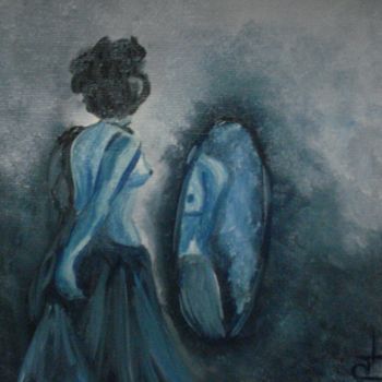 Peinture intitulée "Espelho meu" par Patrícia Almeida, Œuvre d'art originale, Huile