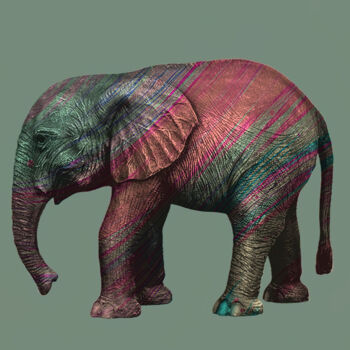 数字艺术 标题为“Elephant” 由Patricia Antonio, 原创艺术品, 照片蒙太奇