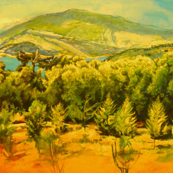 Картина под названием "Turkish delight" - Patricia Clements Art, Подлинное произведение искусства, Масло Установлен на Дерев…