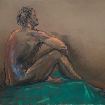 Drawing titled "Contemplation a Mal…" by Patricia Clements Art, Original Artwork, Pastel