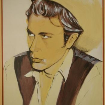 Ζωγραφική με τίτλο "James Dean" από Patricia Colapinto, Αυθεντικά έργα τέχνης, Λάδι