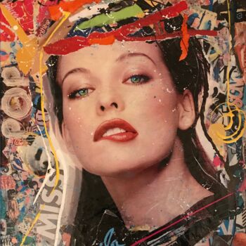 Collages intitolato "milla jovovich.jpg" da Patricia Ducept (Art'Mony), Opera d'arte originale