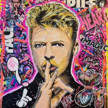 Pittura intitolato "David Bowie “Starma…" da Patricia Ducept (Art'Mony), Opera d'arte originale, Acrilico