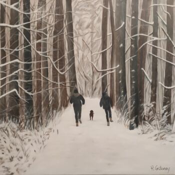 绘画 标题为“Balade en forêt” 由Patricia Gitenay, 原创艺术品, 油