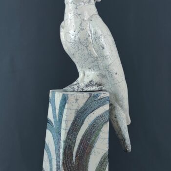 Sculpture titled "cacatoes" by Patricia Grenier, Original Artwork, Ceramics