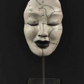 Скульптура под названием "Méditation" - Patricia Grenier, Подлинное произведение искусства, Керамика