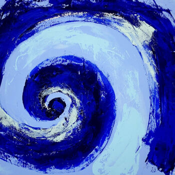 Peinture intitulée "La vague" par Patricia Langrand, Œuvre d'art originale, Acrylique