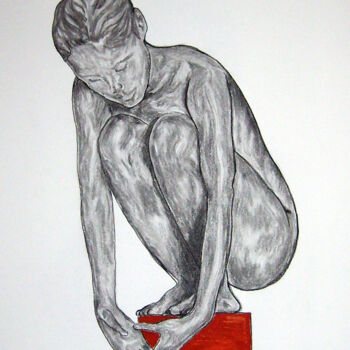 Peinture intitulée "decouverte.jpg" par Patricia M. Le Démon Du Crayon, Œuvre d'art originale