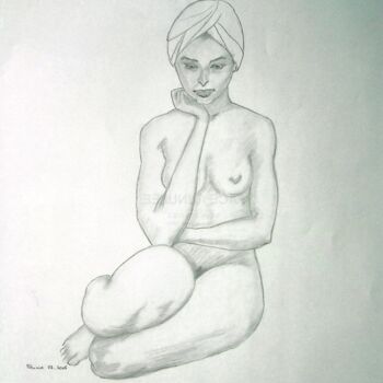Peinture intitulée "bain-turc-2-001.jpg" par Patricia M. Le Démon Du Crayon, Œuvre d'art originale