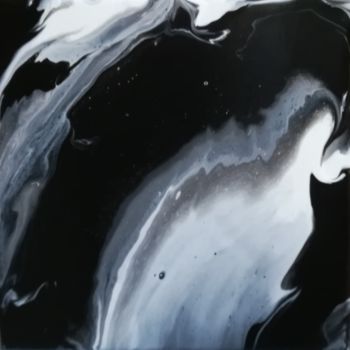 Peinture intitulée "L'ombre d'un doute" par Patricia O'Brien, Œuvre d'art originale, Acrylique Monté sur Panneau de bois